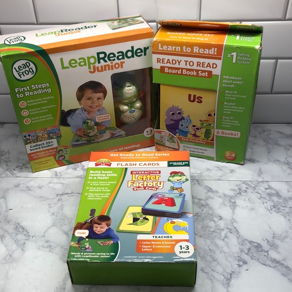 LeapReader Junior w/ Ready to Read & Letter Factory - Picture 1 of 6